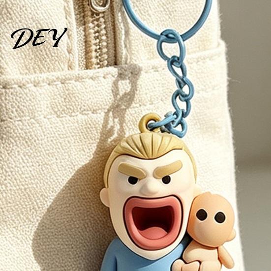 Football Player Backpack Charm Cartoon Keychain Pendant, Big Mouth Man Pendant Charm, Bag Hanging Decorative Accessory, Lover Gift Accessory