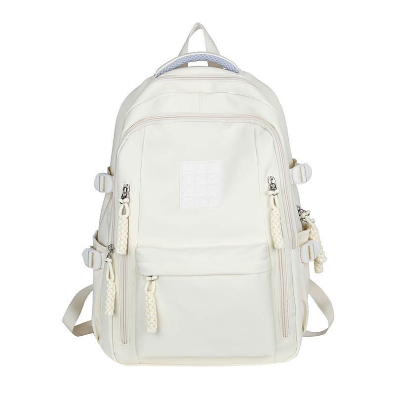 Cute Japanese Style Nylon School Backpack For Girls Boys High Capacity Lightweight
