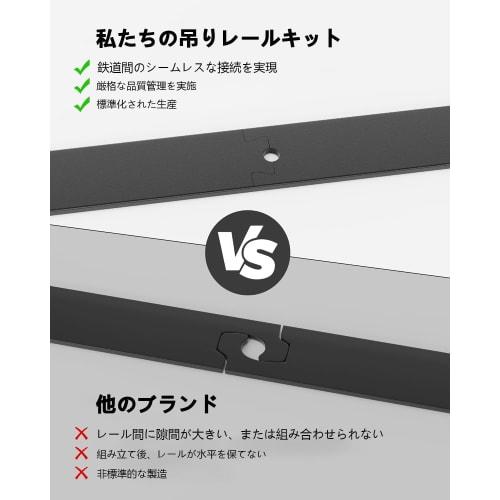 Signstek Hanging Sliding Door Rail, Barn Door Hardware, 6.6FT/2.01m, Renovation Fittings, Easy-to-Use, Indoor Wood Sliding Door, DIY Fittings, Aluminu