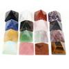 1Pc Reiki Healing Crystal Pyramid Ornament Decoration Energy Natural Stone Quartz Agate Amethyst Jade Gemstone Home Decor Jewelry Mini Furnishings 4cm