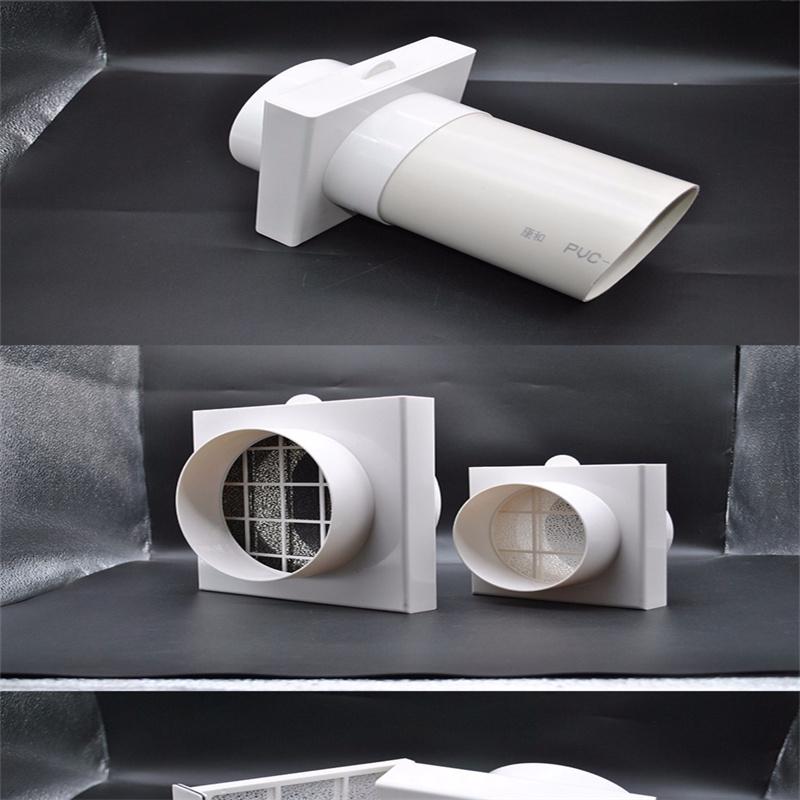 duct air filter inline ducting box ventilation for PVC pipe PE pipe Aluminum foil tube Inlet pre filter Deworming and Deashing
