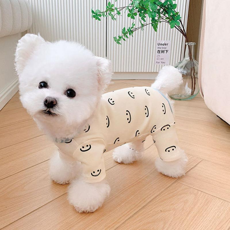 Pet kitten clothes summer breathable thin design cat anti shedding hair cute breathable thin design four legged thin design