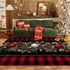 Modern Christmas Xmas Tree Print Living Room Decoration Carpet Non-slip Washable Bedside Mat Soft Easy Clean Restaurant Carpets