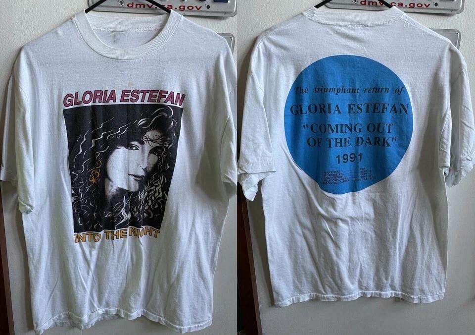 

Gloria Estefan Into the Night Unisex Heavy Cotton T-shirt Full Size UU939 L