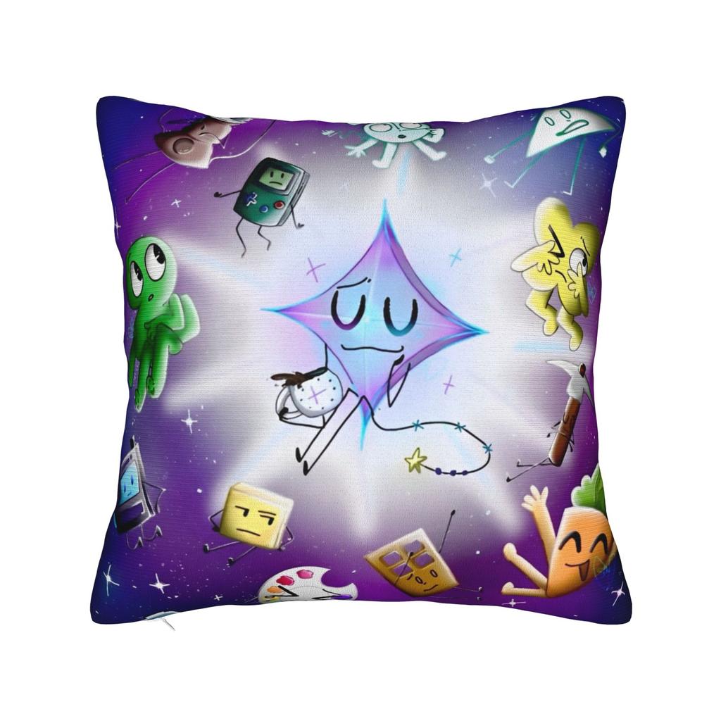 Pillow Case BFDI Inanimate Insanity All Characters Design  Pillow Cover For Sofa Home Decor Novelty Pillowcases
