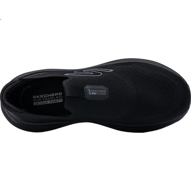 Skechers Men's Mesh Slip-On Walking Shoes Soft Sole Breathable Casual Sneakers BBK All Black Size 44