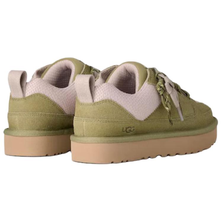 UGG Lowmel Lo Fashion Lace-Up Low-Top Casual Shoes Women Sneakers Green 1168890-MBRS