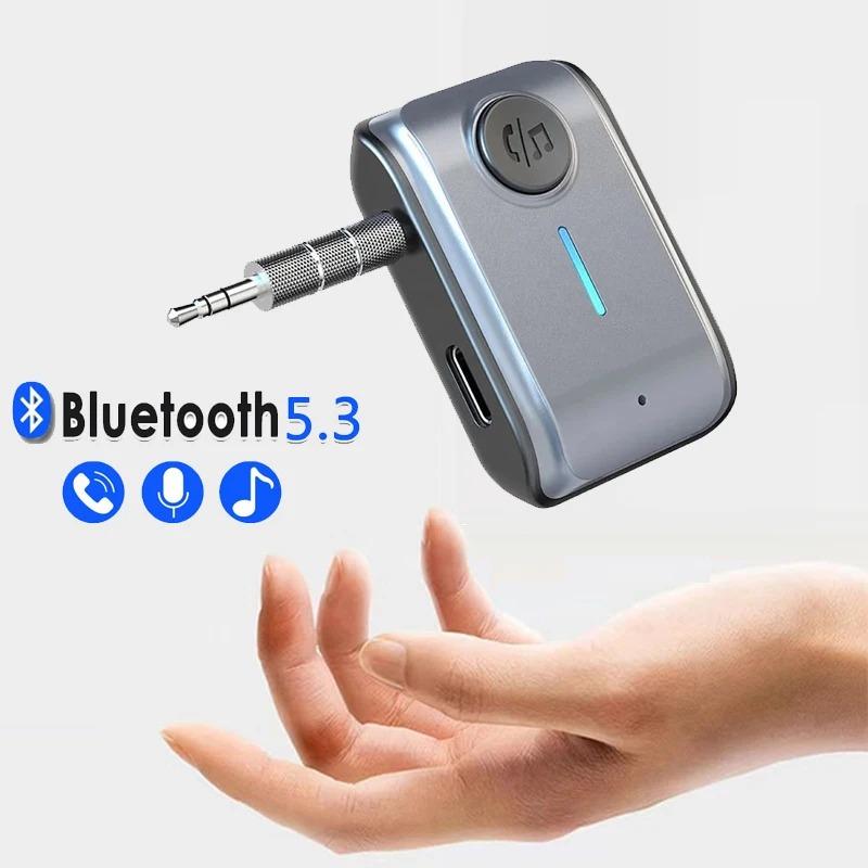 

Адаптер Bluetooth 5.3, беспроводной аудиоприемник, музыкальный приемник, разъемы AUX 3,5 мм, поддержка карт TF, автомобильная гарнитура Hands Free