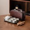 Ru Kiln Travel Tea Set Portable One Pot Four Cups Chinese Style Merchandise Guochao Company Event Companion