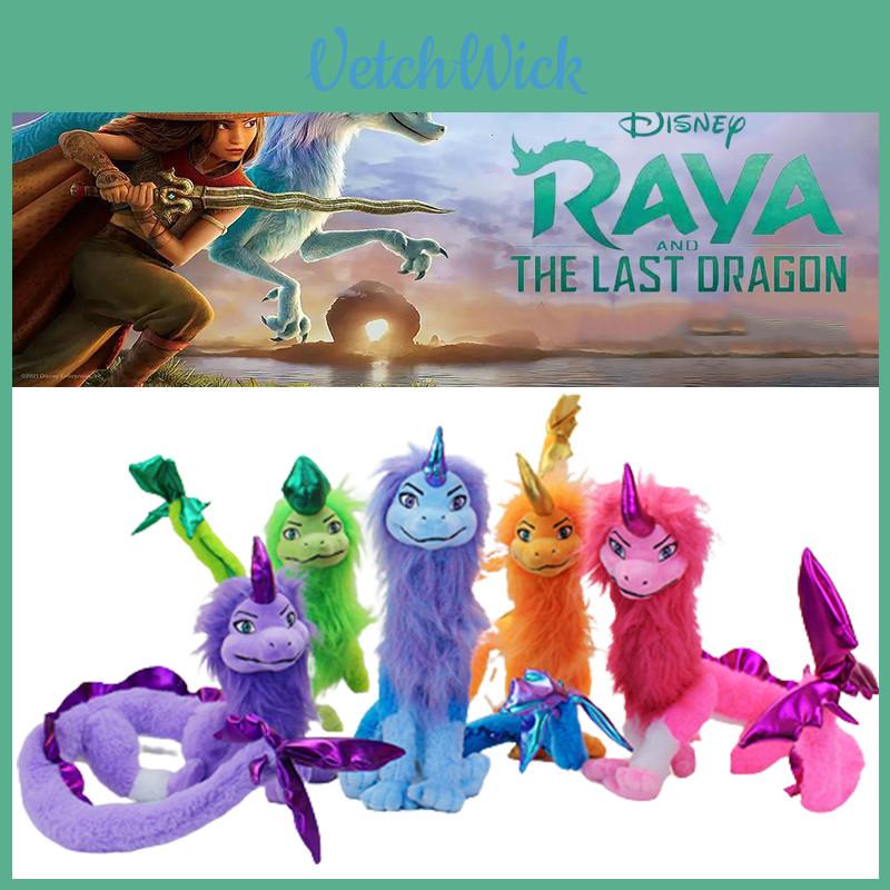 Disney Raya e l'ultimo drago Peluche Flessibile Giocattolo Bambole Animali di Peluche Realistiche e Morbide