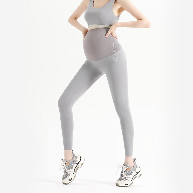 

Брюки для беременных Ощущение облака весенние тонкие брюки из акульей кожи Брюки Барби для улицы Леггинсы для беременных XL светло-серый