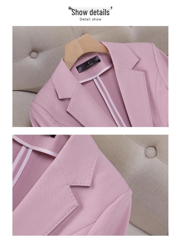 Women's Summer Seven-Sleeve Slim Blazer - Stylish Professional Jacket