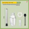 3/5/8Pcs Cocktail Shaker Set Cocktail Shaker And Measuring Jigger Set Drink Mixed Hand Shaker Tools For Bartending And Home Bar