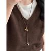 Retro Long Pull-out Pendant Necklace - Versatile Fashion Accessory for Girls