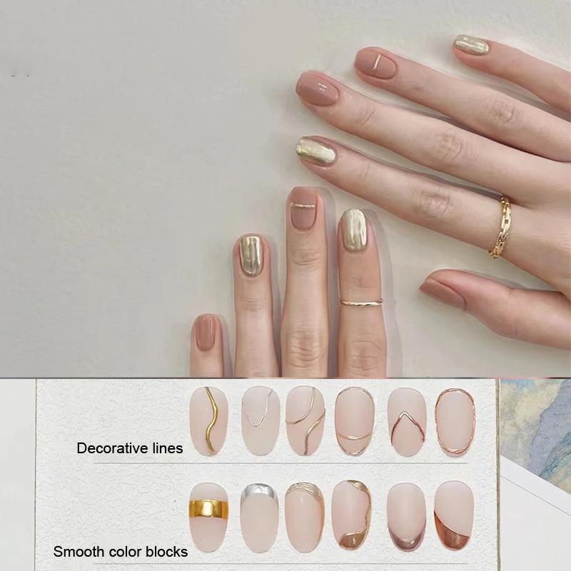 1Box Magic Mirror Sequins Shining Water Ripple Nail Patches Multicolour Nail Painting Decoration Accessory DIY