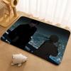 Anime Tears on a Withered Flower Floor Mat Floor Mat Soft Flannel Non-Slip Door  Rug for Living Room