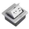 Recessed Floor Electrical Outlet Kit  and Dual USB Port Waterproof Electrical Outlet Cover Box