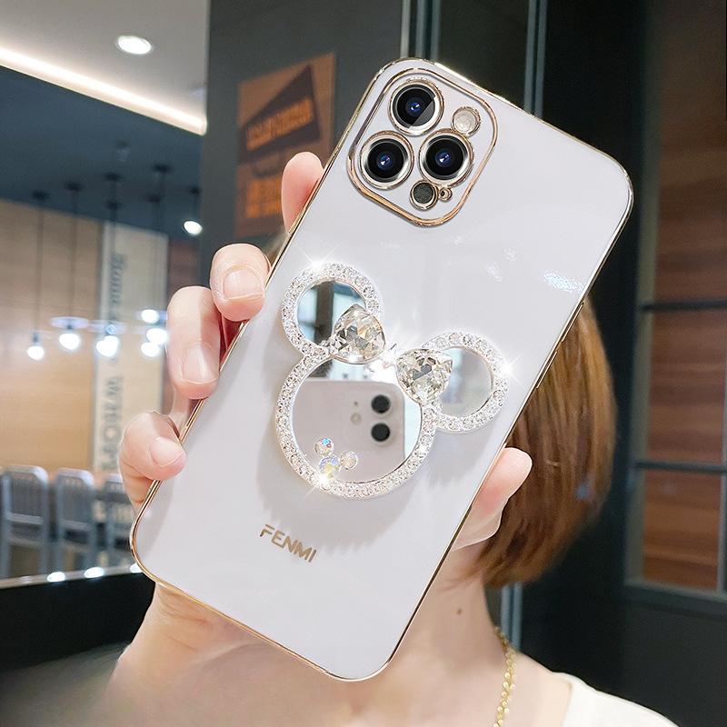 Applicable To Apple 15 Mobile Phone Case 14 Electroplated High-end Mirror IPhone 16 Promax Protective Case 13
