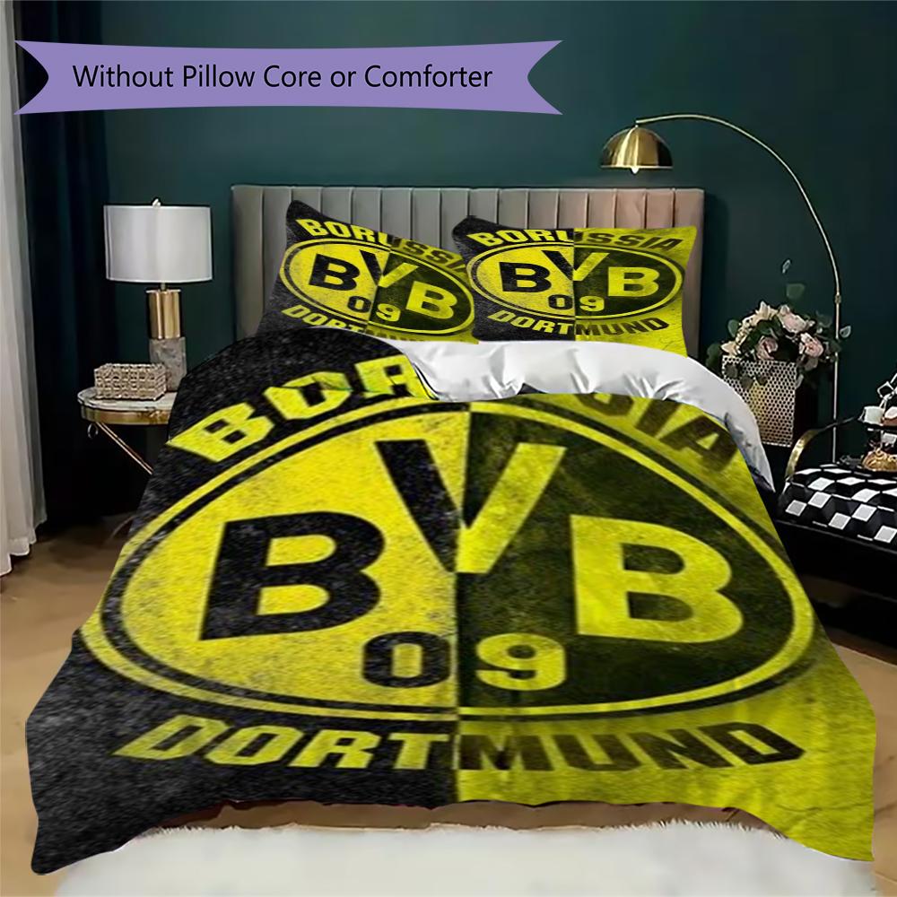 Dortmund Patroon Beddengoed Dekbedovertrek Kussensloop Woondecoratie Verjaardagscadeau (1 dekbedovertrek + 2 kussenslopen (zonder vulling))28