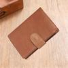 Men Faux Leather Wallet RFID Blocking Bi-fold Short Wallet Minimalist Slim Vintage Front Pocket Anti-Theft Credit Card Holder