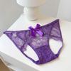 Low Waist Bowknot Lace Panties Flowers Big Bow Underpants Fashion Thong for Women  Girls