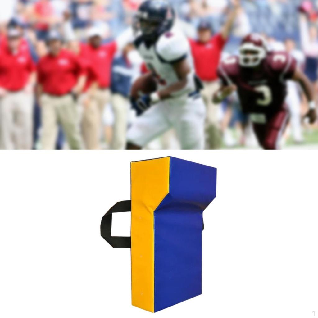 Wedged Football Tackle Shield Blocking Pad Equipment Sport Gift with Handles
