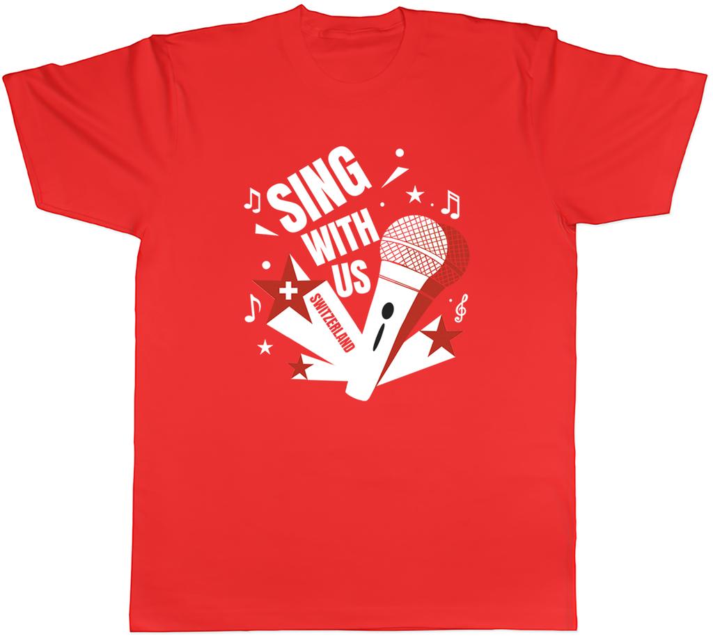 Switzerland Music Sing with Us Note Karaoke Unisexs TShirt Tee Gift Top