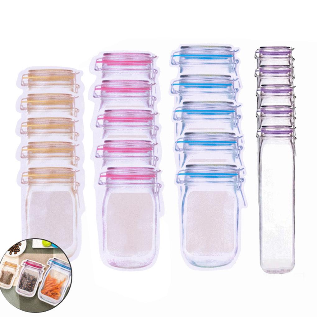 Bottle Ziplock Bag Portable Seal Moisture-proof Food Storage Bag Snacks