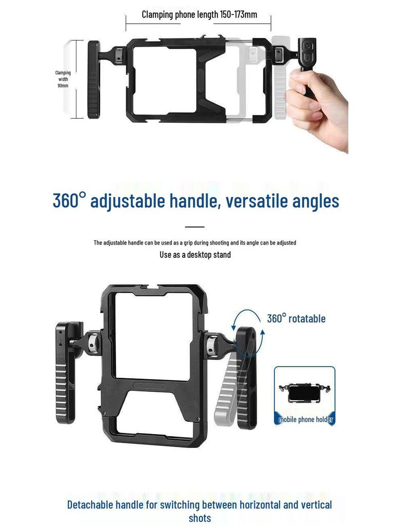 Klec na králíka Bluetooth Mobilní stabilizátor: Univerzální kovové prodloužení pro fotografování a živé vysílání