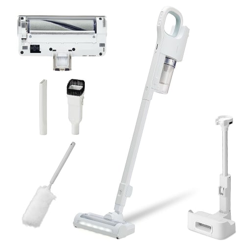 [Our Strongest Suction Power] Iris Ohyama Vacuum Cleaner Cordless Stick Cleaner Cyclone Suction Power Rechargeable Handy Electrostatic Mop daspo SCD-1