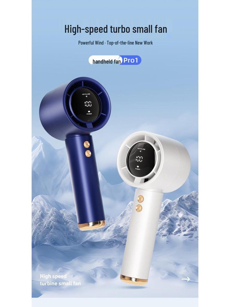 In-Stock: New USB Mini Portable Handheld Fan & Air Conditioner with Turbo Charging