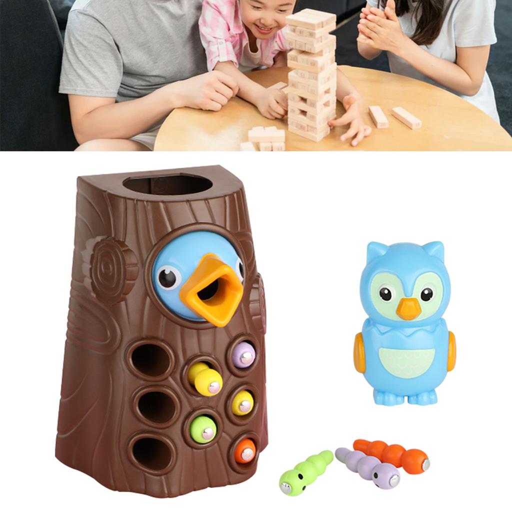 Magnetic Bird Toy Toddler Tree Stem Worm Catching Feeding Game Toy for Children Early Education