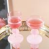 High-value Pink Frosted Shell Niche Glass Cocktail Glass, Personalized High-end Girls Glass Wine Glass