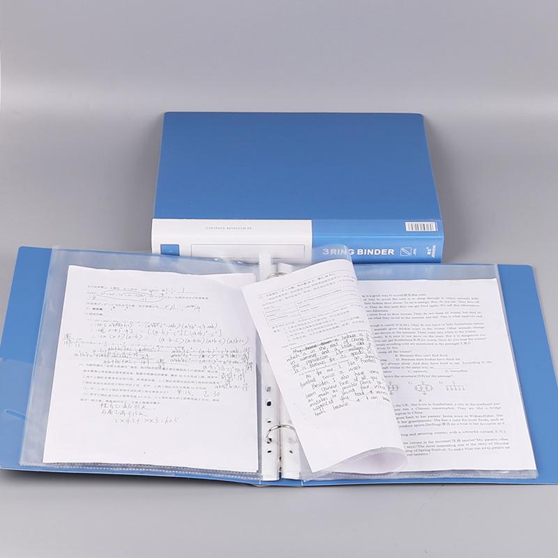 New Office Materials Storage Folder Loose Leaf Transparent Data Book File Organizer