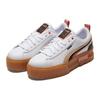 Puma Baskets Mayze Triplex pour femme Blanc Chocolat Marron 384871-01