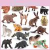 Forest Animal Pvc Miniature Models For Cake Decor And Nature Scene Figurines