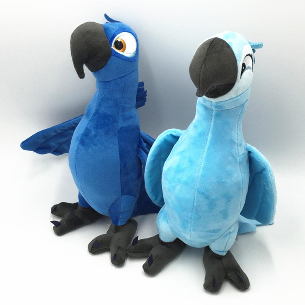 30CM Nouveau Film Rio 2 Dessin Animé Peluches Perroquet Bleu Blu & Oiseaux Joyaux Poupées Cadeaux de Noël Pour Enfants Peluche