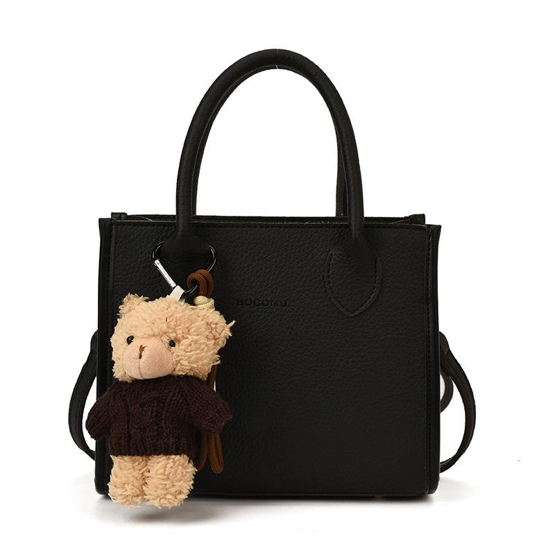 

2025 Fashion Trend Luxury Shoulder Bag: High-End Retro Crossbody with Large Capacity Without Pendant чёрный