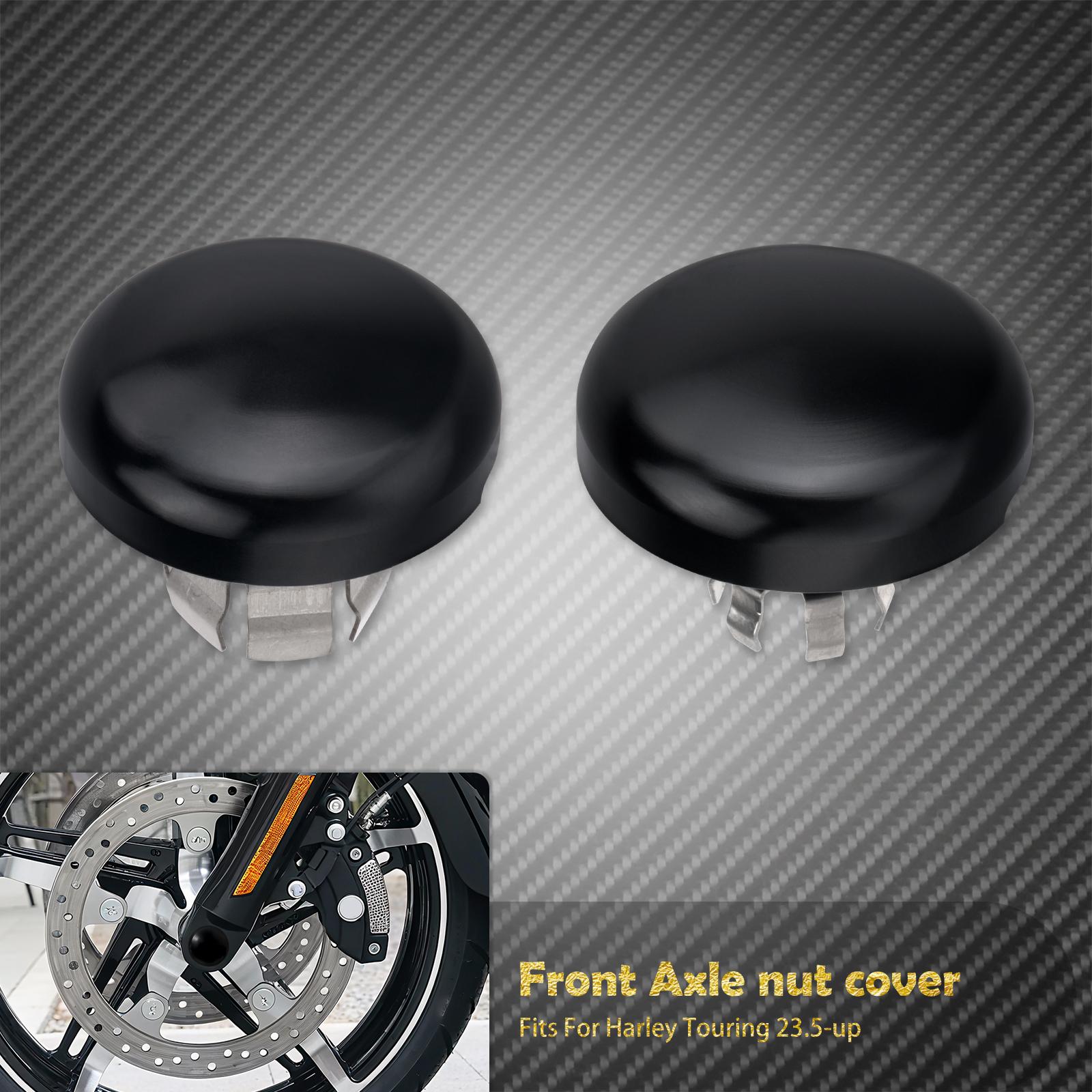 Motorcycle Front Axle Nut Cover Bolt Caps For Harley Touring 2023-Up Street Glide Ultra FLHXU CVO Road Glide FLTRXSE FLHX FLTRX Axle Nut Cover