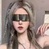New Future Cyberpunk Sunglasses Retro Rimless Sun Glasses UV400 Mirror Eyewear Vintage Gothic Steampunk Party Gafas De Sol