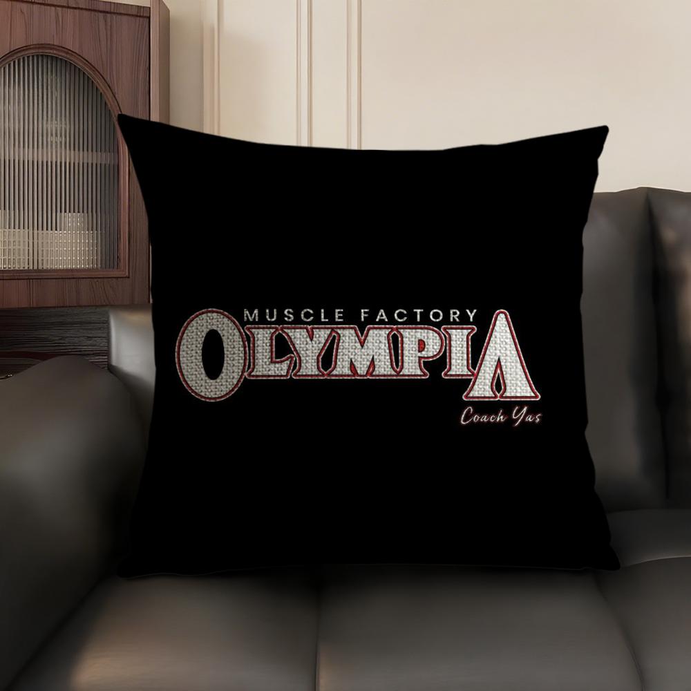 Brand M-Mr. O-Olympia Cushion Cover Summer Breathable Linen Organic Fabric Double-Sided Printing Sofa Pillow Case Home Decor