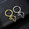 Ethnic Style Cross Pendant Keychain: Unisex Berber-Inspired Titanium Steel Accessory