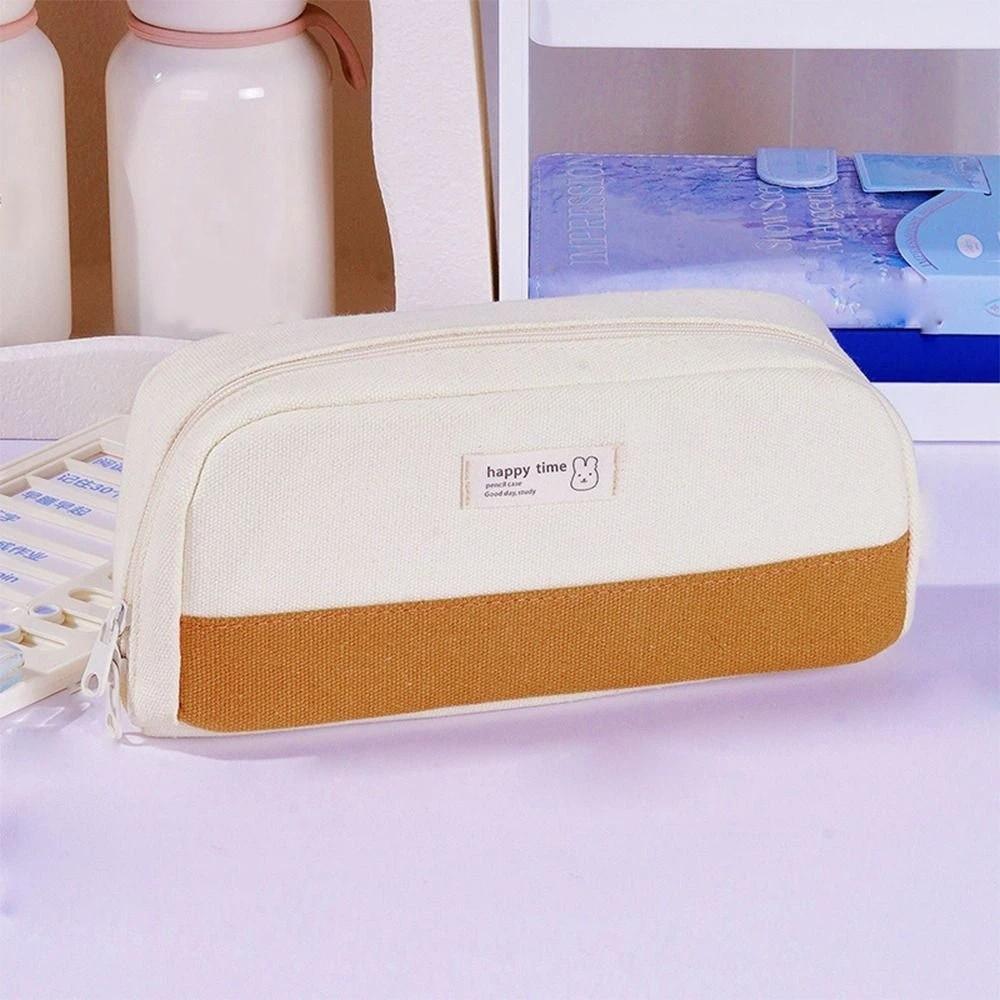 Desktop Organizer Pencil Bag Large Capacity Storage Bag Simple Stationery Bag  Student