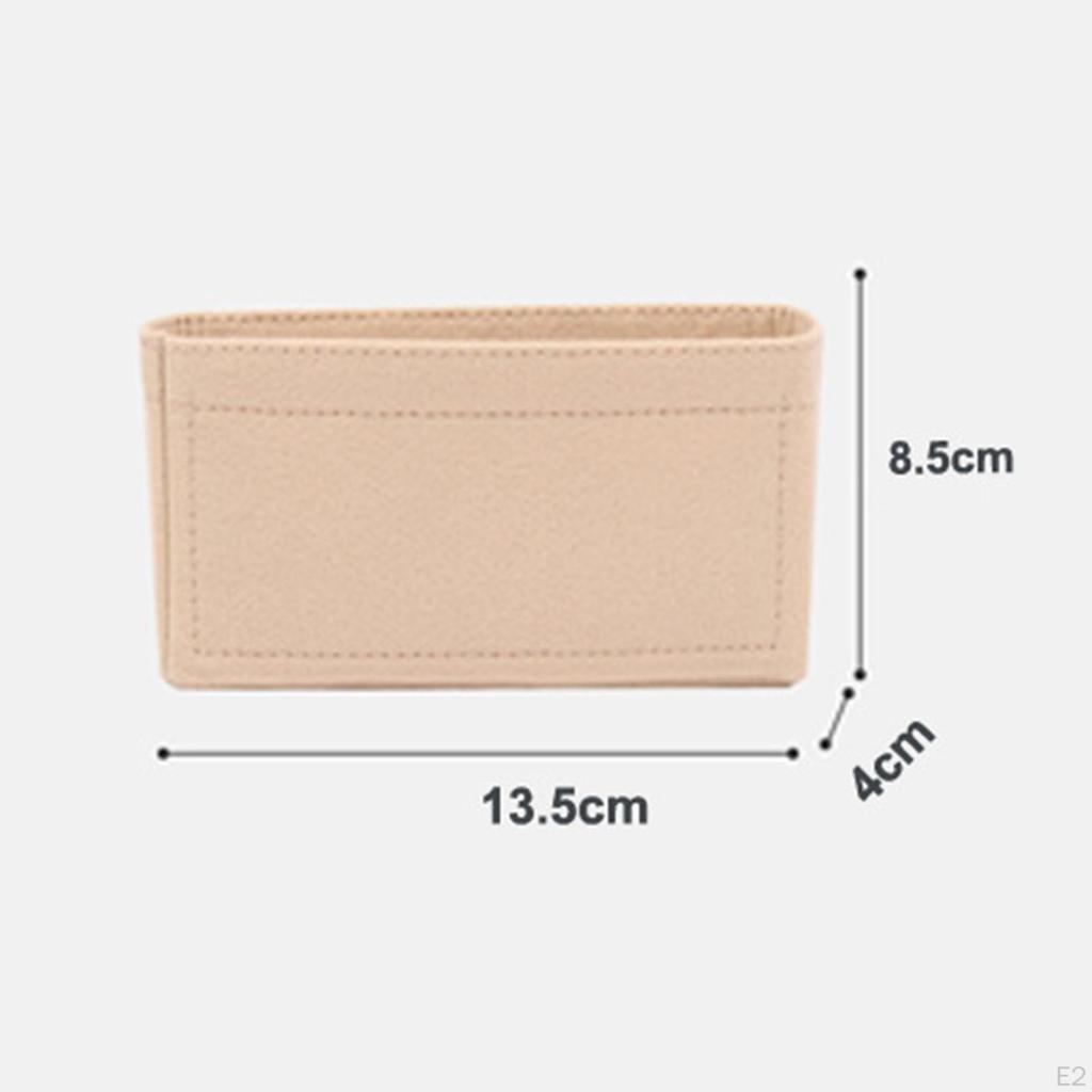 Container for Handbag Organization with Compartments Makeup And Accessories