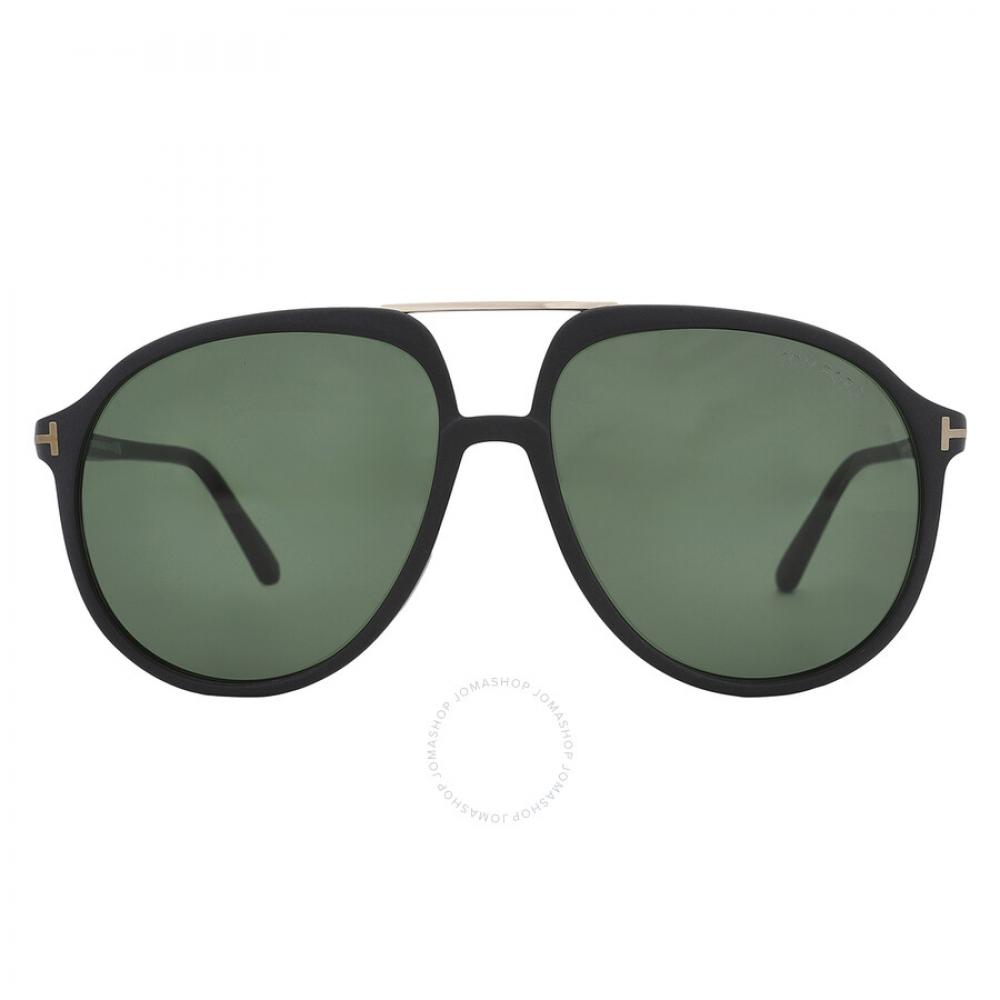 

Tom Ford Archie Green Pilot Unisex Sunglasses FT1079 02N 58
