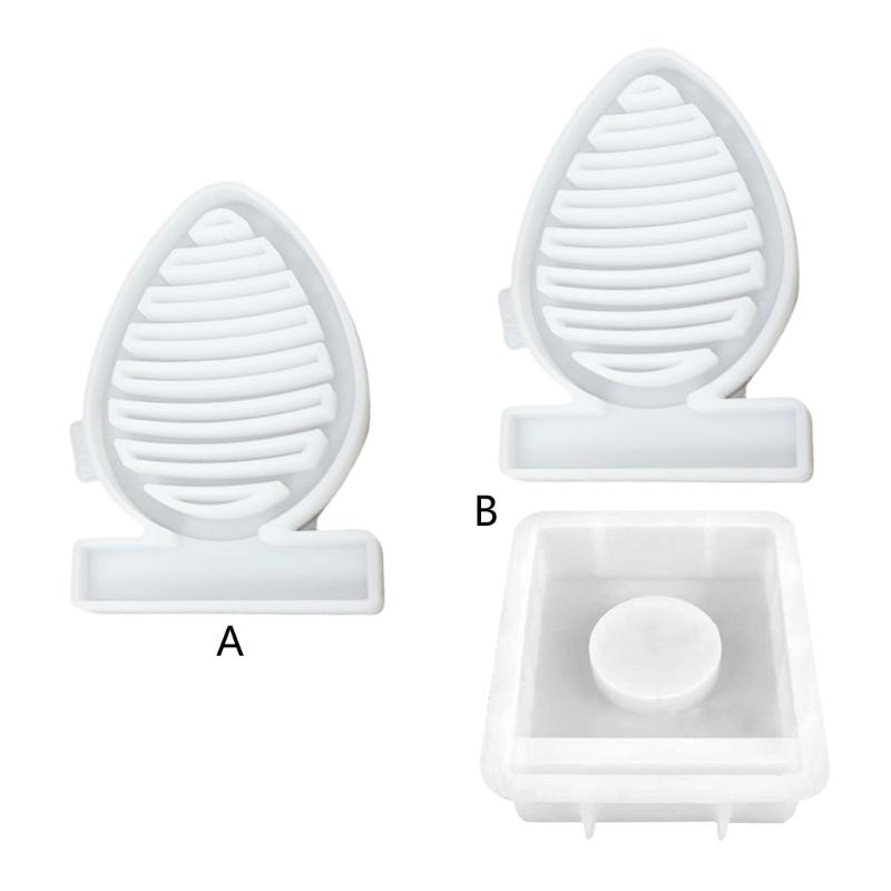 Eggs Shaped Candle Holder Molds with Base for Festival Decorations Candle Holder Tealight Holder Table Ornament