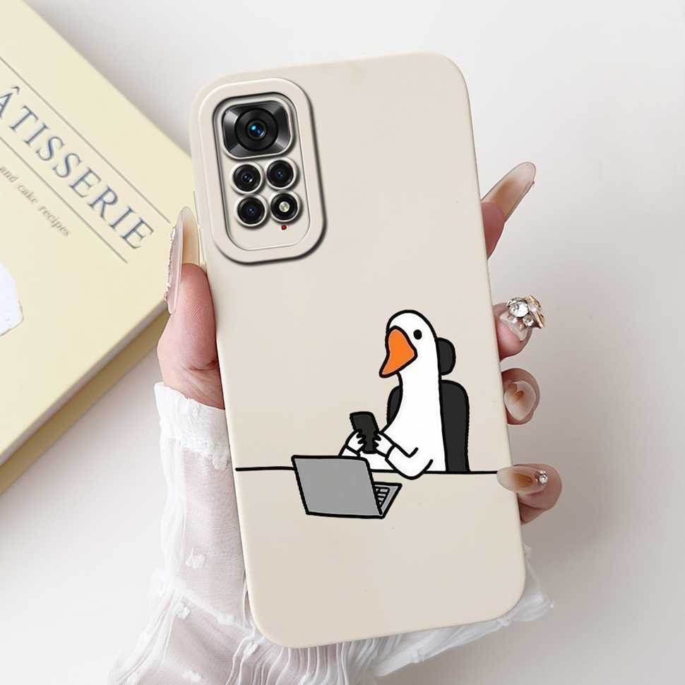 Cute Girl Cover For Xiaomi Redmi Note 11 Pro 4G Casing Soft Silicone Fundas Case For Redmi Note 11 Note11 Pro Cover Coque