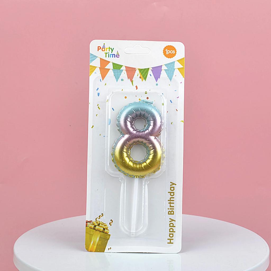 Creative Number Candles Color Candle Birthday Cake Decoration Gradient Cake Love Topper Party Supplies Decorate Boys Girls 123