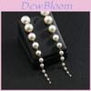 Pearl Geometric Drop Earrings For Women With Trendy Fall Fashion Style