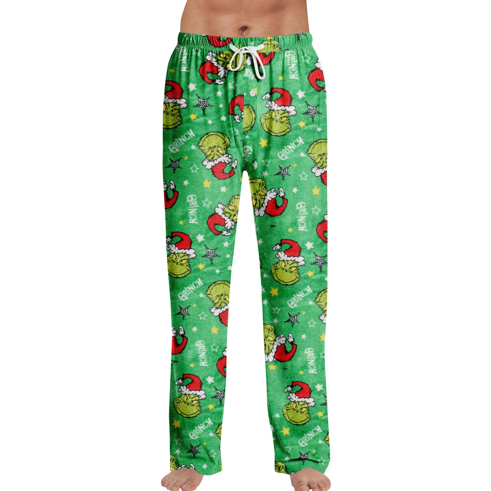 

Пижамные брюки Домашняя одежда Повседневные Брюки на кулиске с эластичной талией Удобные Прямые Брюки для йоги Свободные XXL зелёный